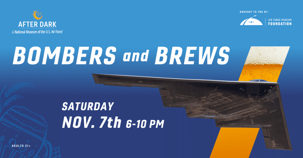 Bombers and Brews event banner
