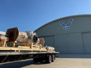 starfighter outside museum