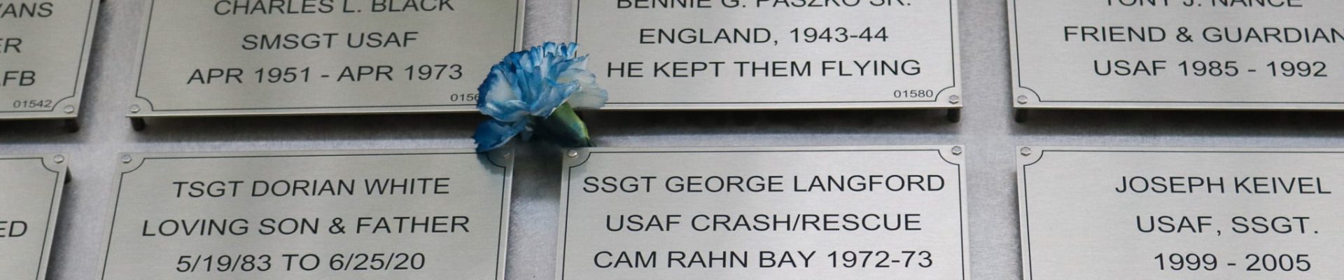 data plates on display